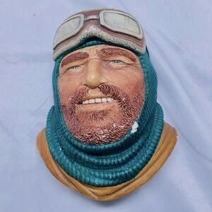 Legend Products Artic Explorer Head Vintage 80s FLAW Chalkware England 1986